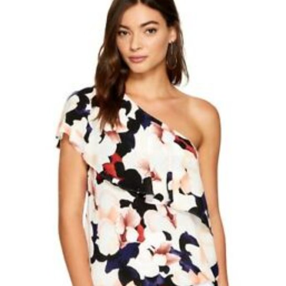 Floral One Shoulder Top - Picture 3 of 4
